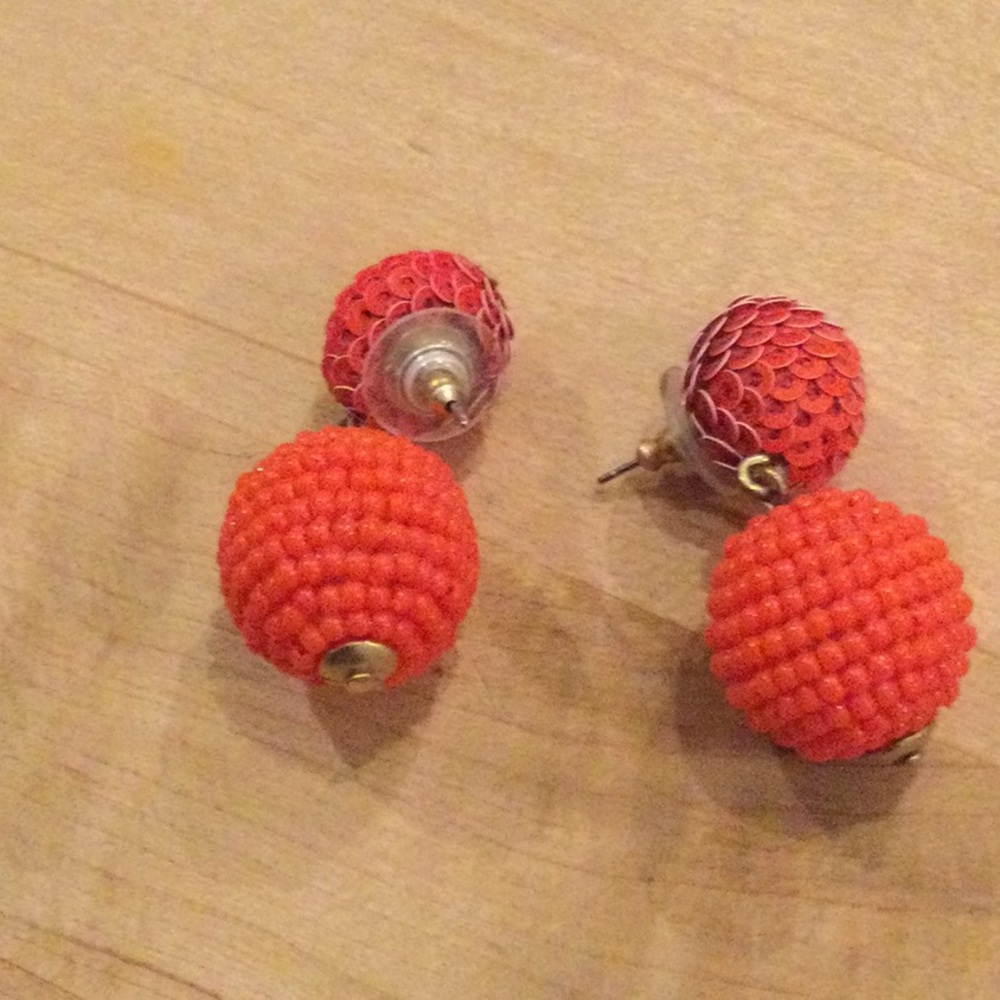 J crew ball earrings